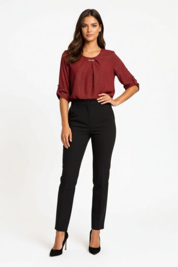 BLUSA CON HERRAJE DECORATIVO