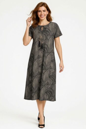 VESTIDO CORTO CON DETALLE FRONTAL