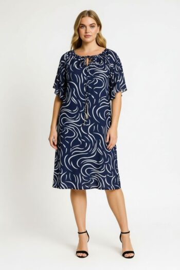 VESTIDO CORTO CON LAZO