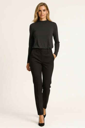 PLAYERA BÁSICA DE CUELLO ALTO