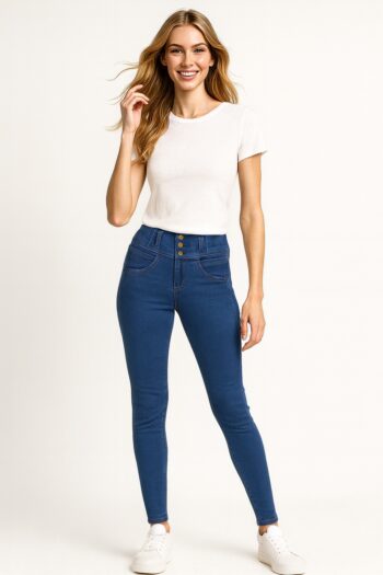 JEANS CICLON PRETINA ANCHA AJUSTADO