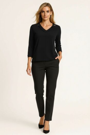 BLUSA DARCY CON DETALLE DE TRENZA
