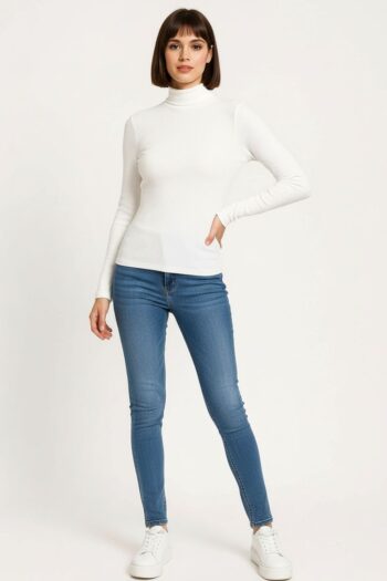 PLAYERA RIB CUELLO ALTO