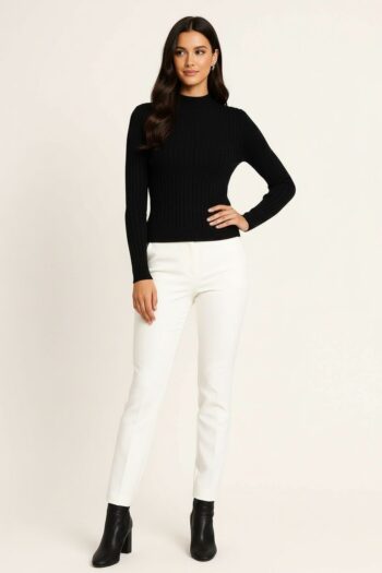 SUETER CUELLO ALTO AJUSTADO