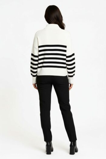 SUÉTER CUELLO ALTO CON CIERRE