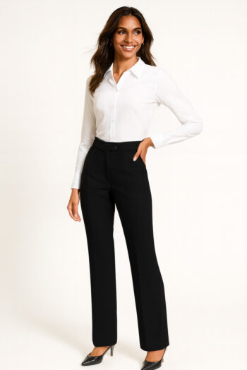 PANTALON CON BOLSAS Y PRETINA DOBLE