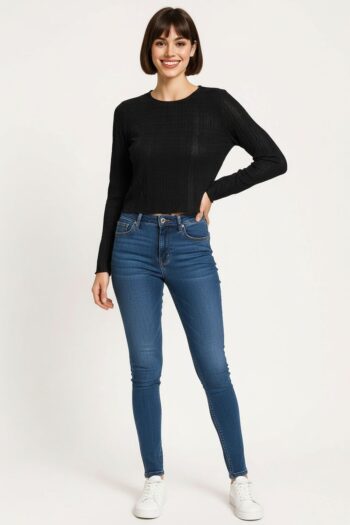 PLAYERA CORTA CON TEXTURA MESH