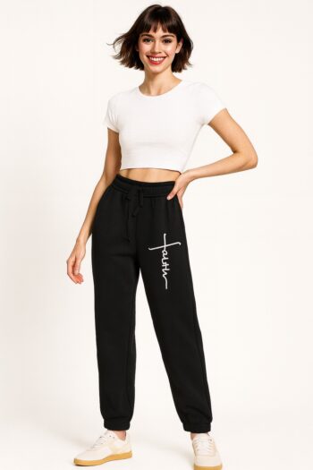 PANTALÓN FELPA CON PRETINA AJUSTABLE