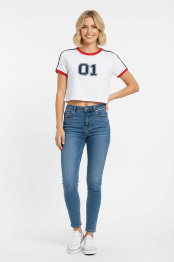 PLAYERA CROP AJUSTE CÓMODO