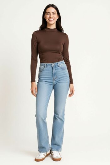 PLAYERA BODY CUELLO ALTO MANGA LARGA