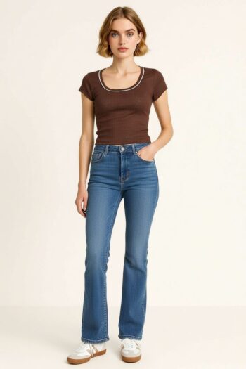 PLAYERA RIB CON DETALLE EN BIES