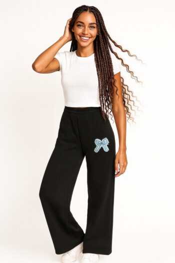 PANTALÓN FELPA APLICACIÓN MOÑO