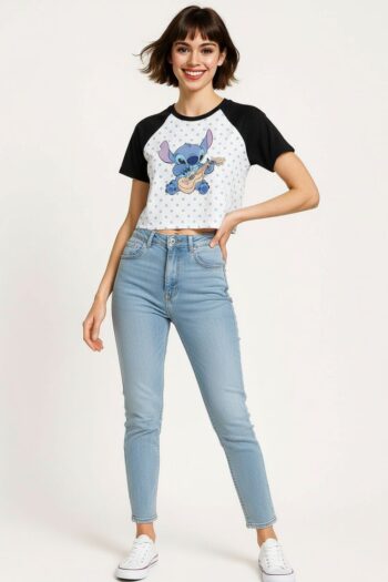 PLAYERA RAGLAN LILO STITCH