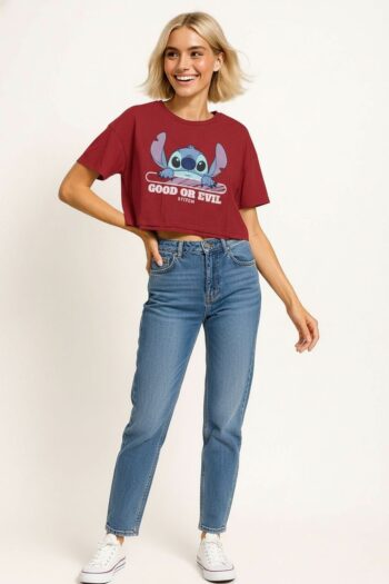 PLAYERA CROP STITCH LICENCIA