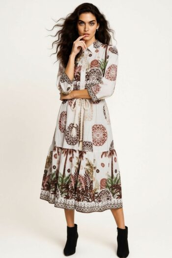 VESTIDO MIDI CINTA AJUSTABLE