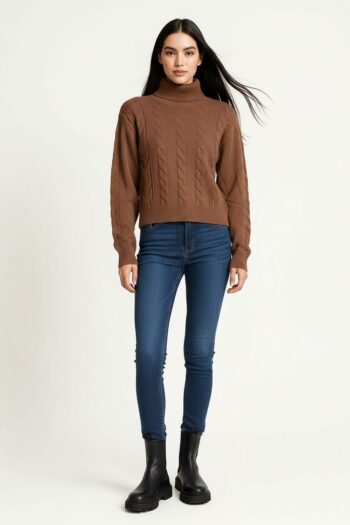 SUETER CUELLO RUSO TEJIDO