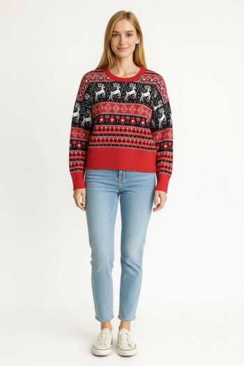 SUÉTER NAVIDEÑO RENO TEJIDO