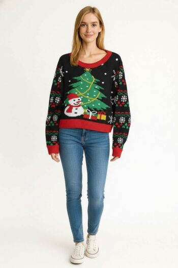 SUÉTER NAVIDEÑO ÁRBOL Y MUÑECO