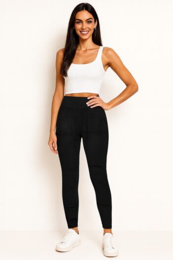 LEGGINGS CON FAJA DE FELPA