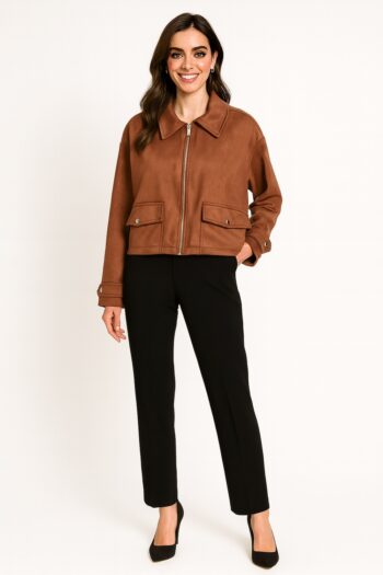 CHAMARRA CON CIERRE FRONTAL