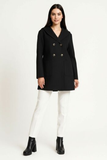 ABRIGO CON CAPUCHA CRUZADO