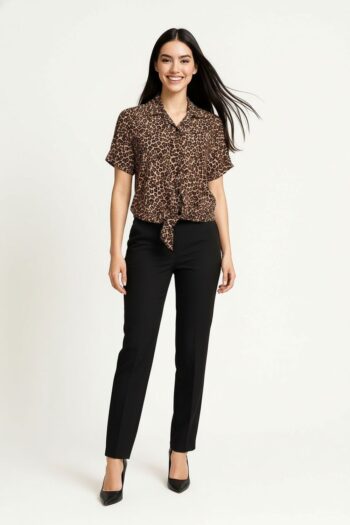 BLUSA NUDO DELANTERO BOTONES