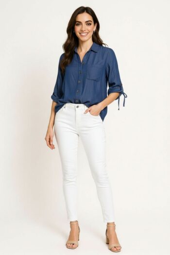 BLUSA DENIM BOLSILLO JARETAS