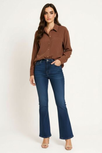 BLUSA CON BOTONES METÁLICOS