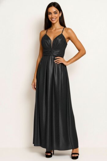 VESTIDO LARGO CON BRILLO