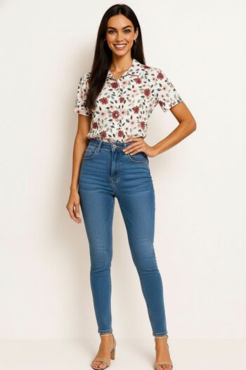 BLUSA CAMISERA MANGA CORTA