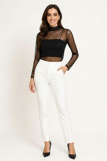 PLAYERA TRANSPARENTE CON APLICACIÓN