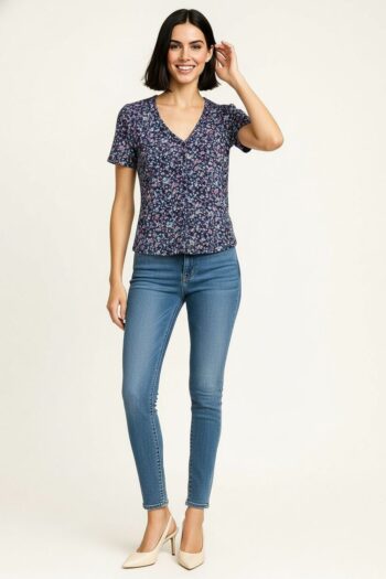 PLAYERA BOTONES CUELLO V