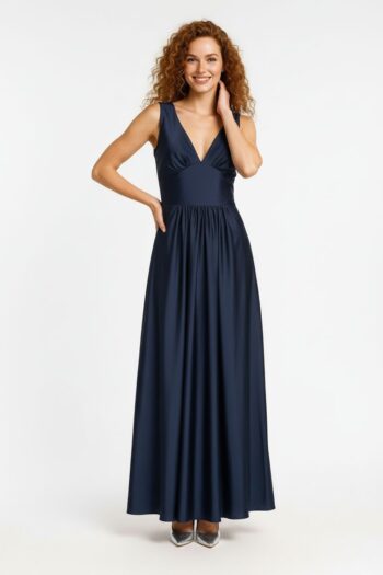 VESTIDO LARGO ESCOTE PROFUNDO