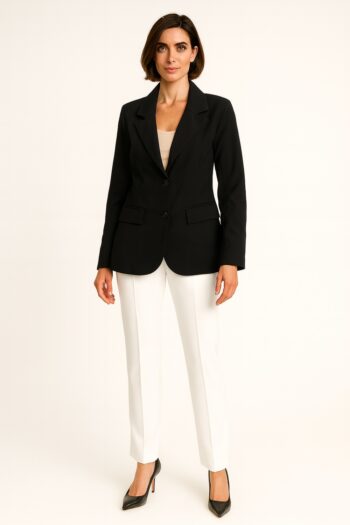 SACO FORMAL DOS BOTONES CON SOLAPA