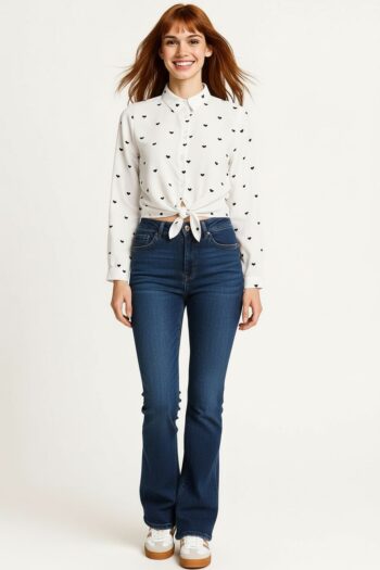 BLUSA CAMISERA NUDO FRONTAL