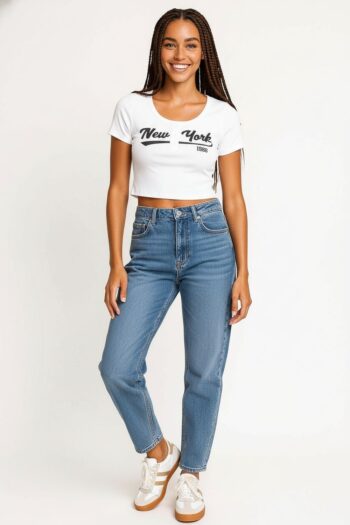 PLAYERA CORTA RIB CON ABOTONADO