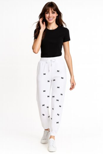 PANTALÓN FELPA BORDADO DE MOÑOS