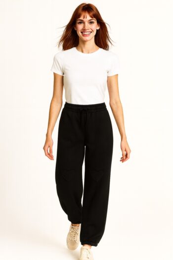 PANTALÓN FELPA CON DETALLE CORAZÓN