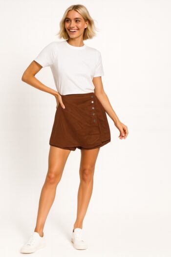 FALDA CON BOTONES DECORATIVOS