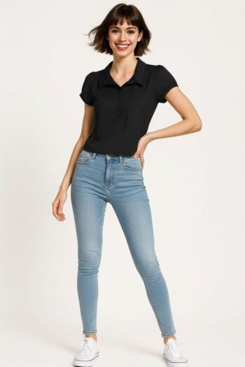 PLAYERA CAMISERA AJUSTADA CON BOTONES