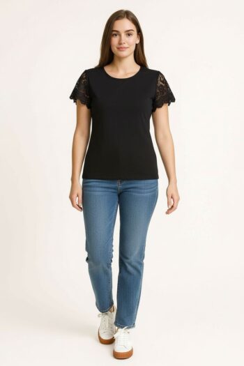 PLAYERA MANGA CROCHET