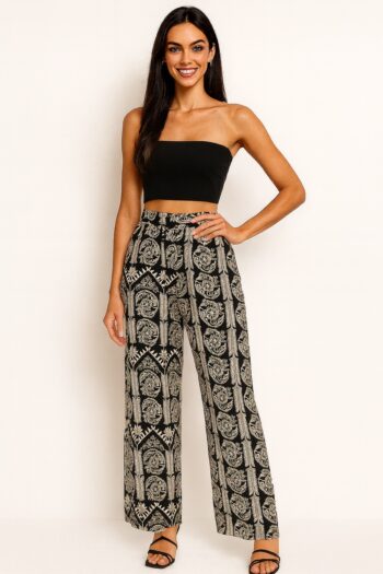 PANTALÓN AMPLIO ESTAMPADO