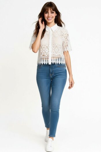 BLUSA CAMISERA CROCHET