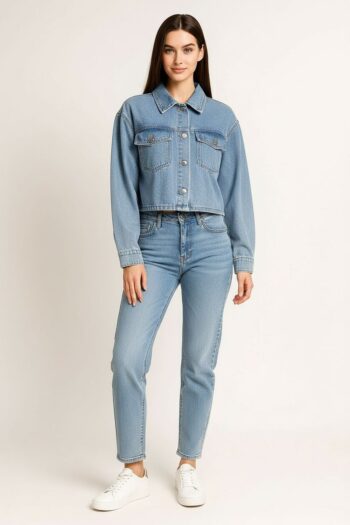 CHAMARRA MEZCLILLA CUELLO CLÁSICO