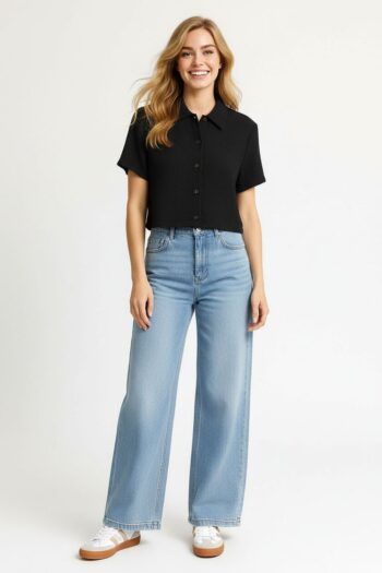 PLAYERA TEXTURA POLO Y BOTONES