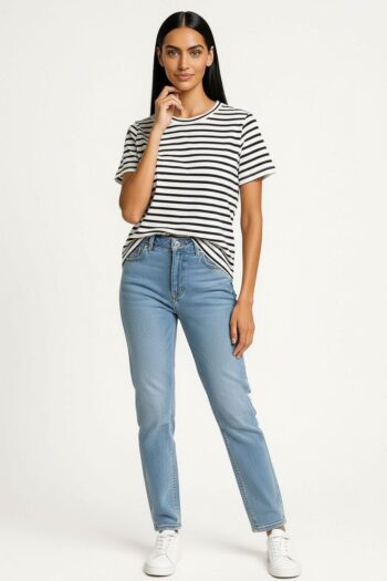 PLAYERA RAYAS CUELLO REDONDO