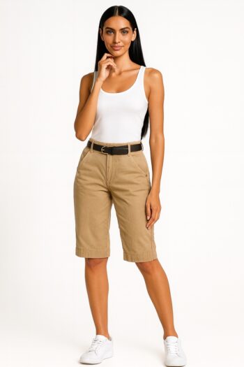 BERMUDA CINTURÓN CONTRASTE