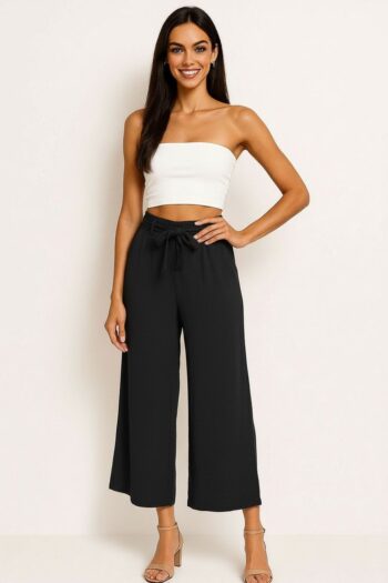 PANTALÓN CAPRI CON LAZO