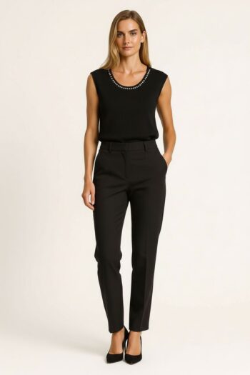 SUÉTER TEJIDO SIN MANGAS