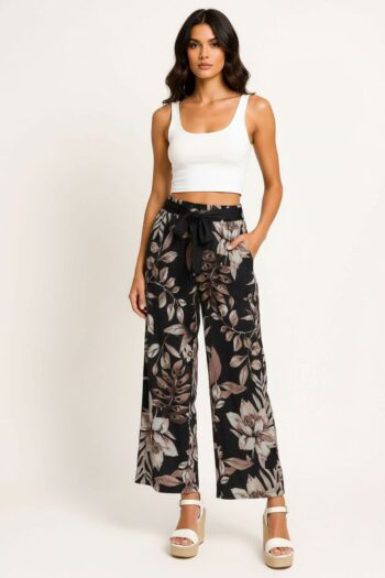 PANTALON CAPRI AMPLIO CINTA